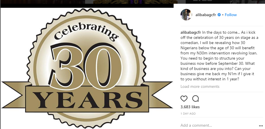 Alibaba celebrating 30 years on stage