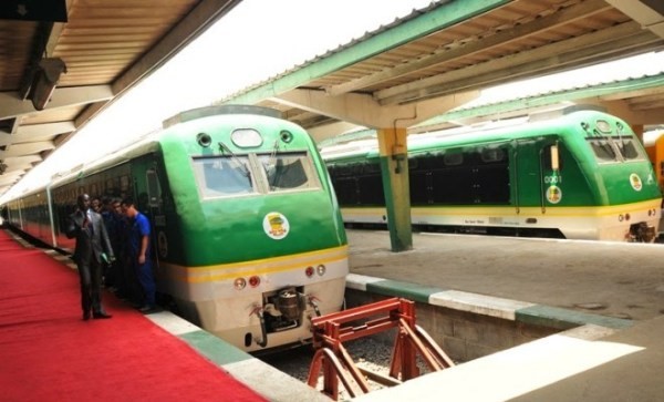 Train on a Rail way